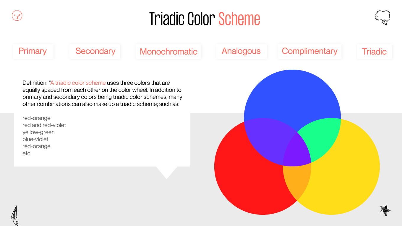 What is triadic color