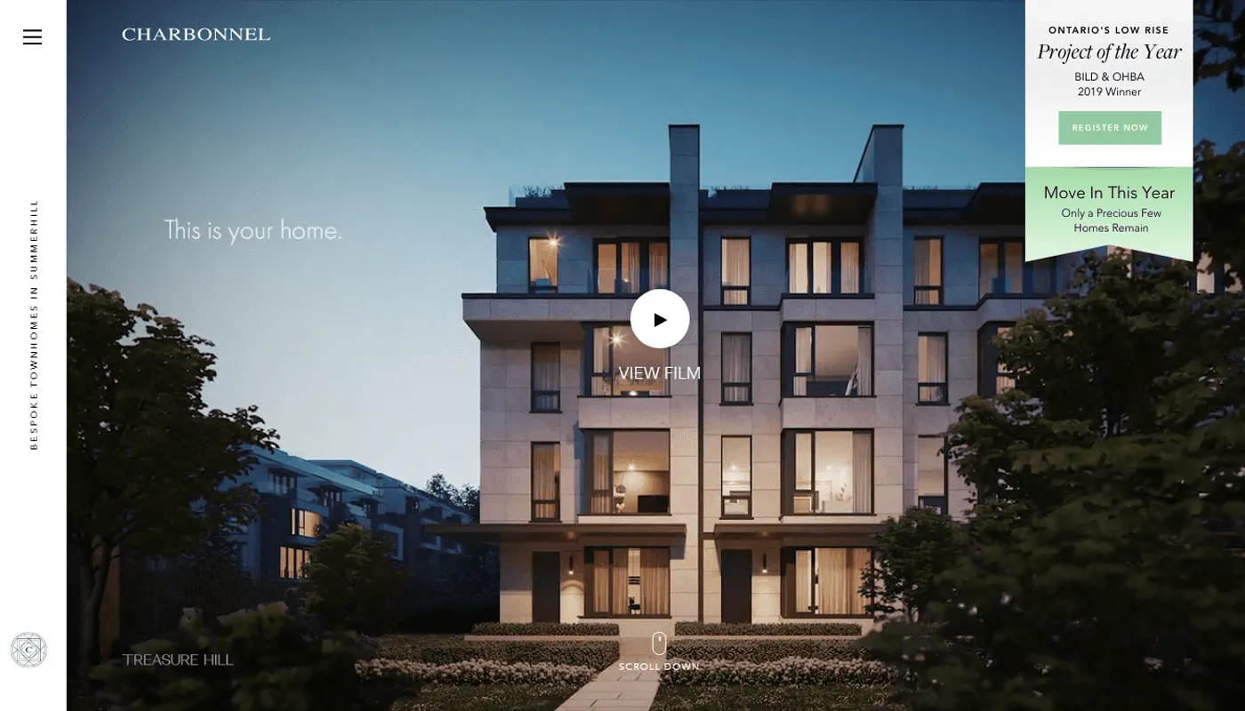 this is how web design for real estate with photos looks like
