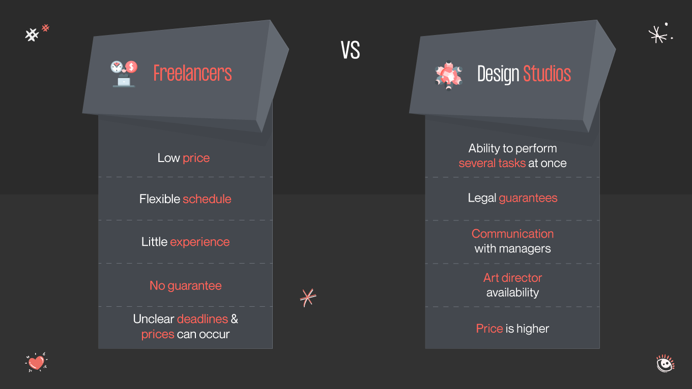 freelancers vs web design companies