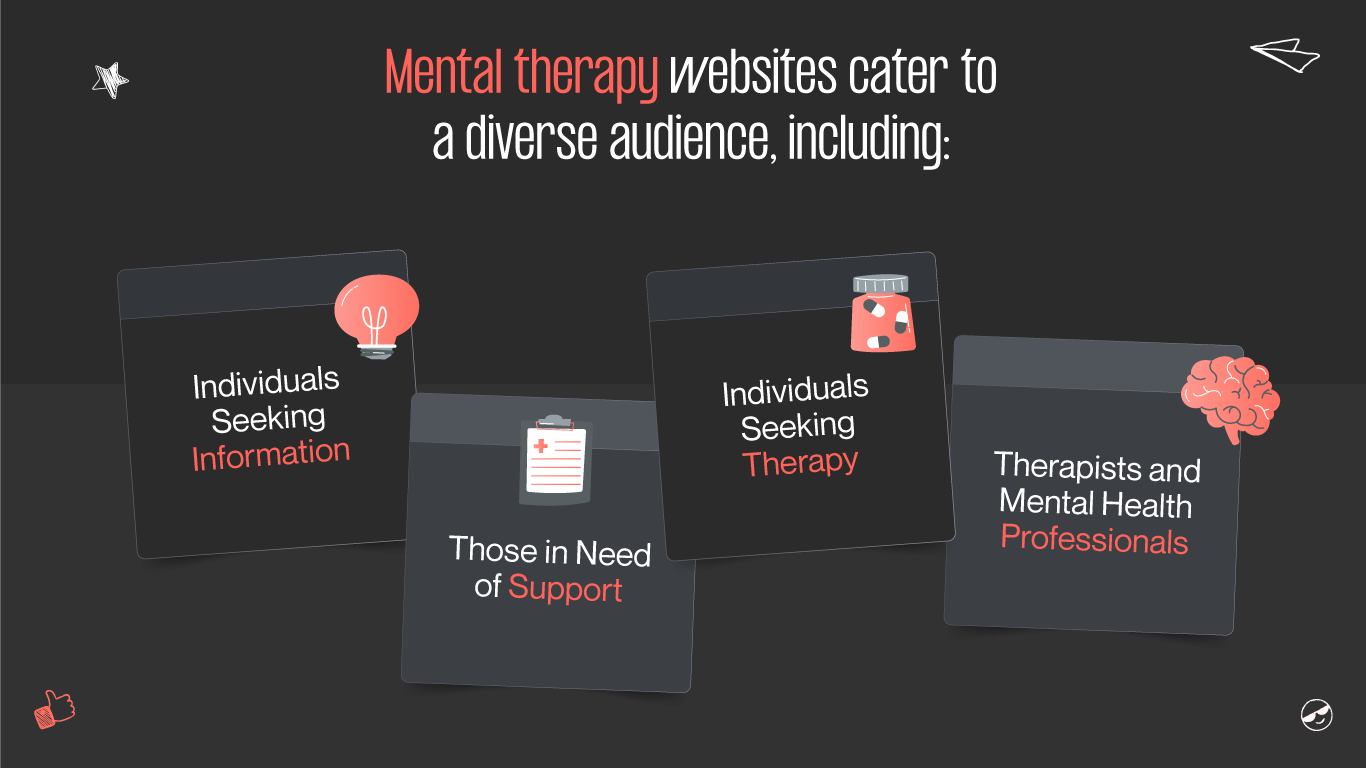 Mental therapy website target audience