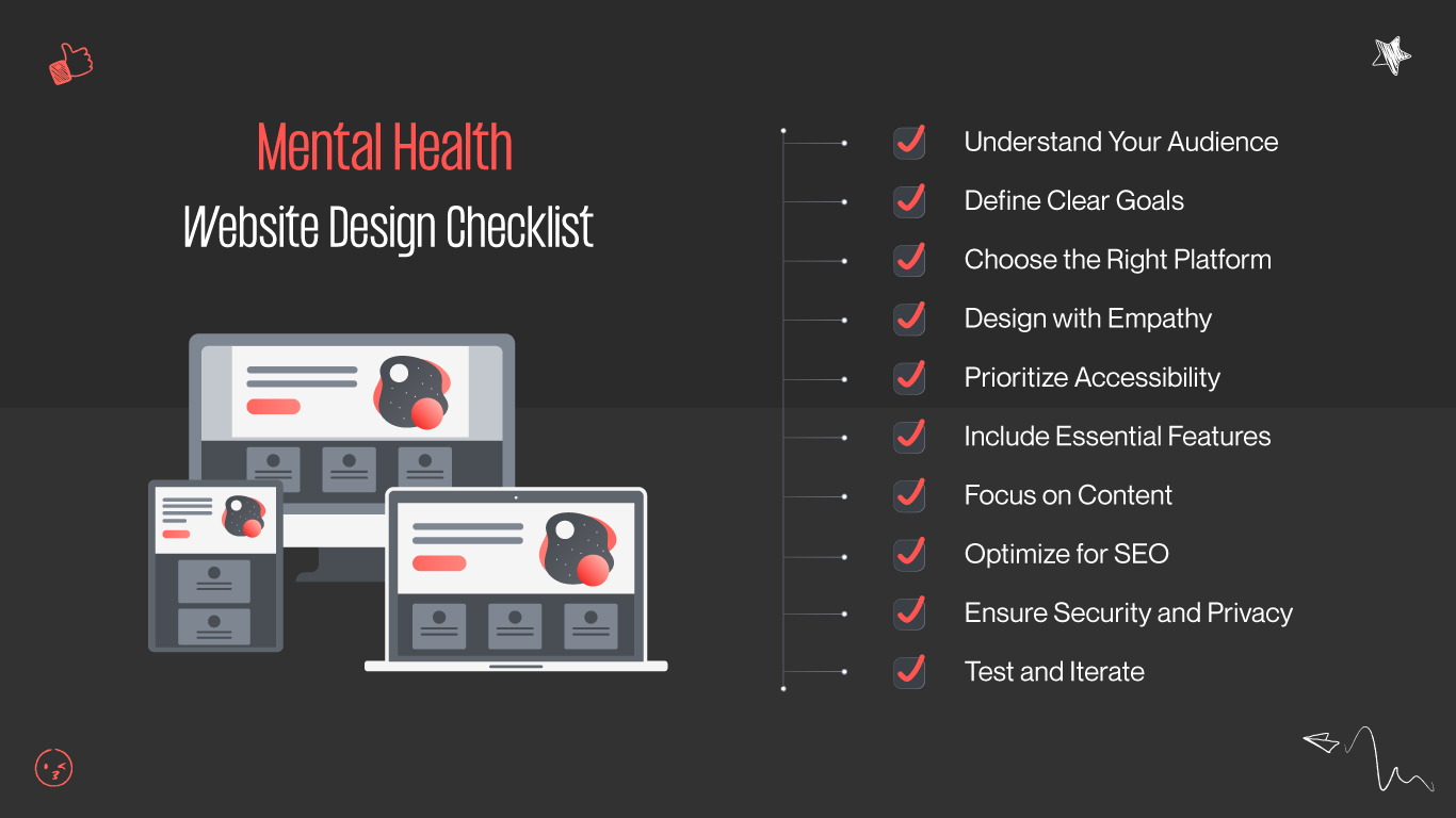 Mental health web design checklist