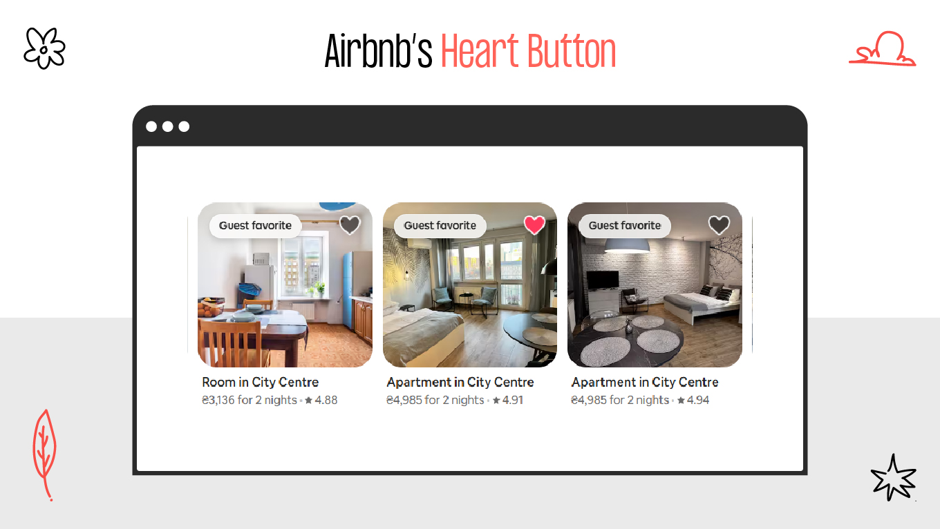 Airbnb’s Heart Button