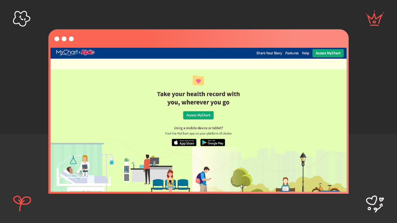 healthcare ux example patient portal