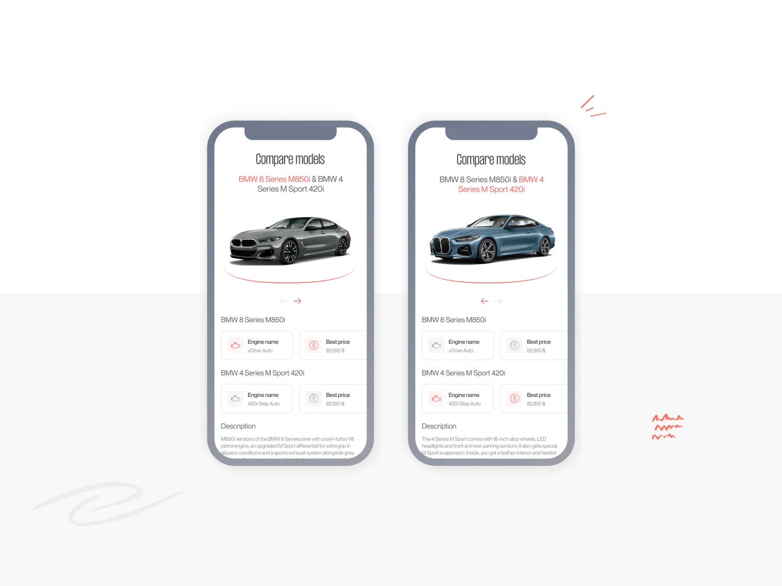 car dealer website design auto comparison