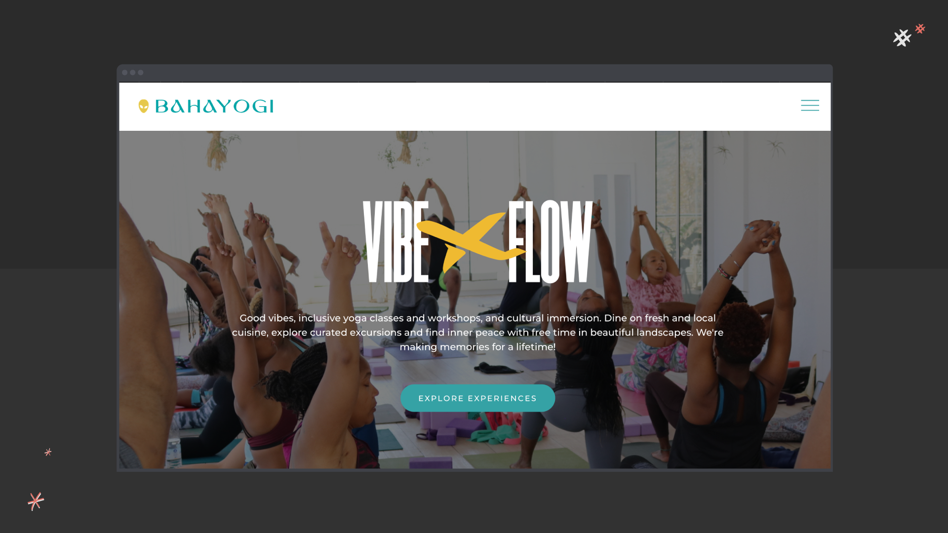 Bahayogi fitness web design