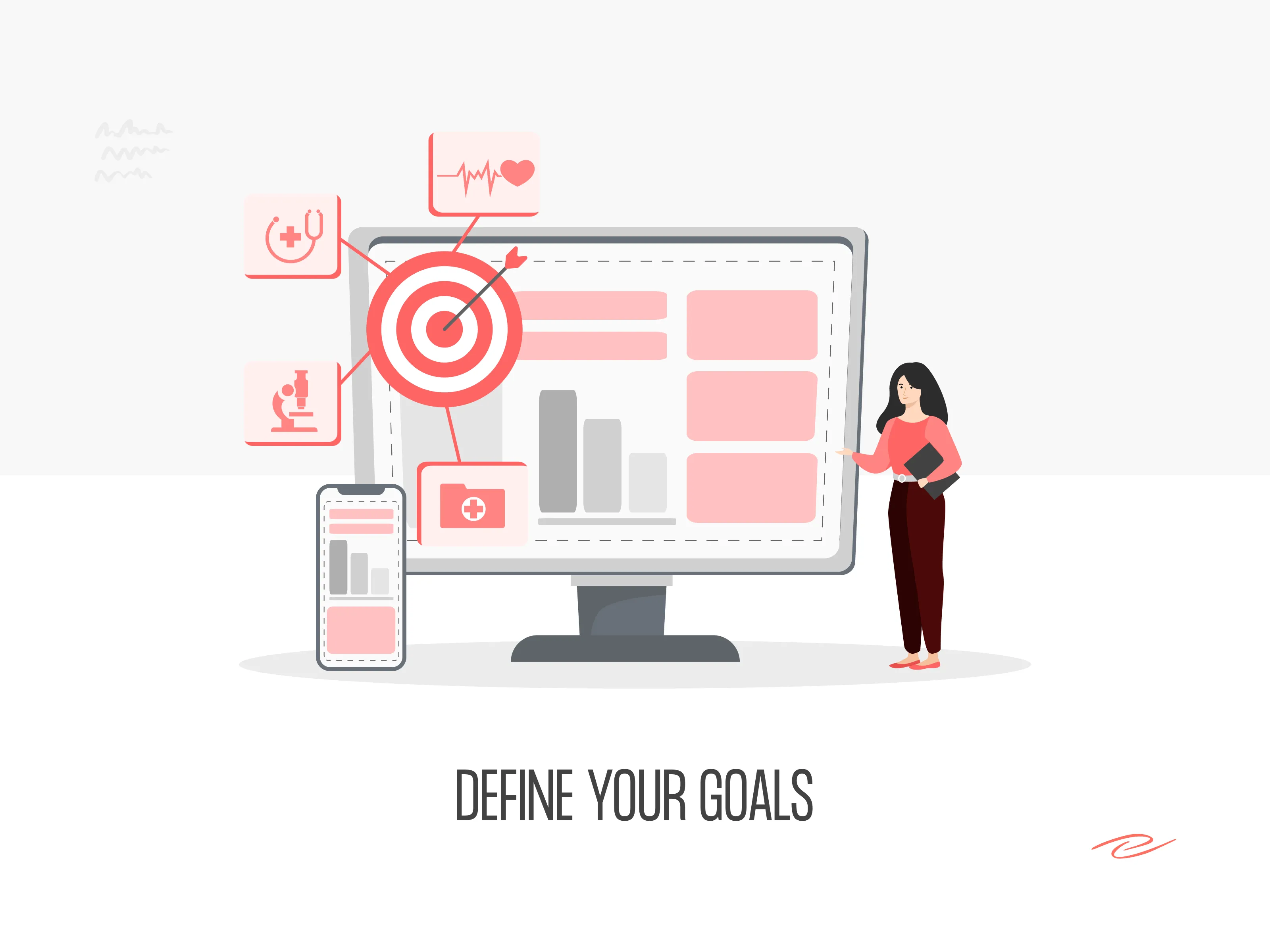 define your goals for healthcare website design