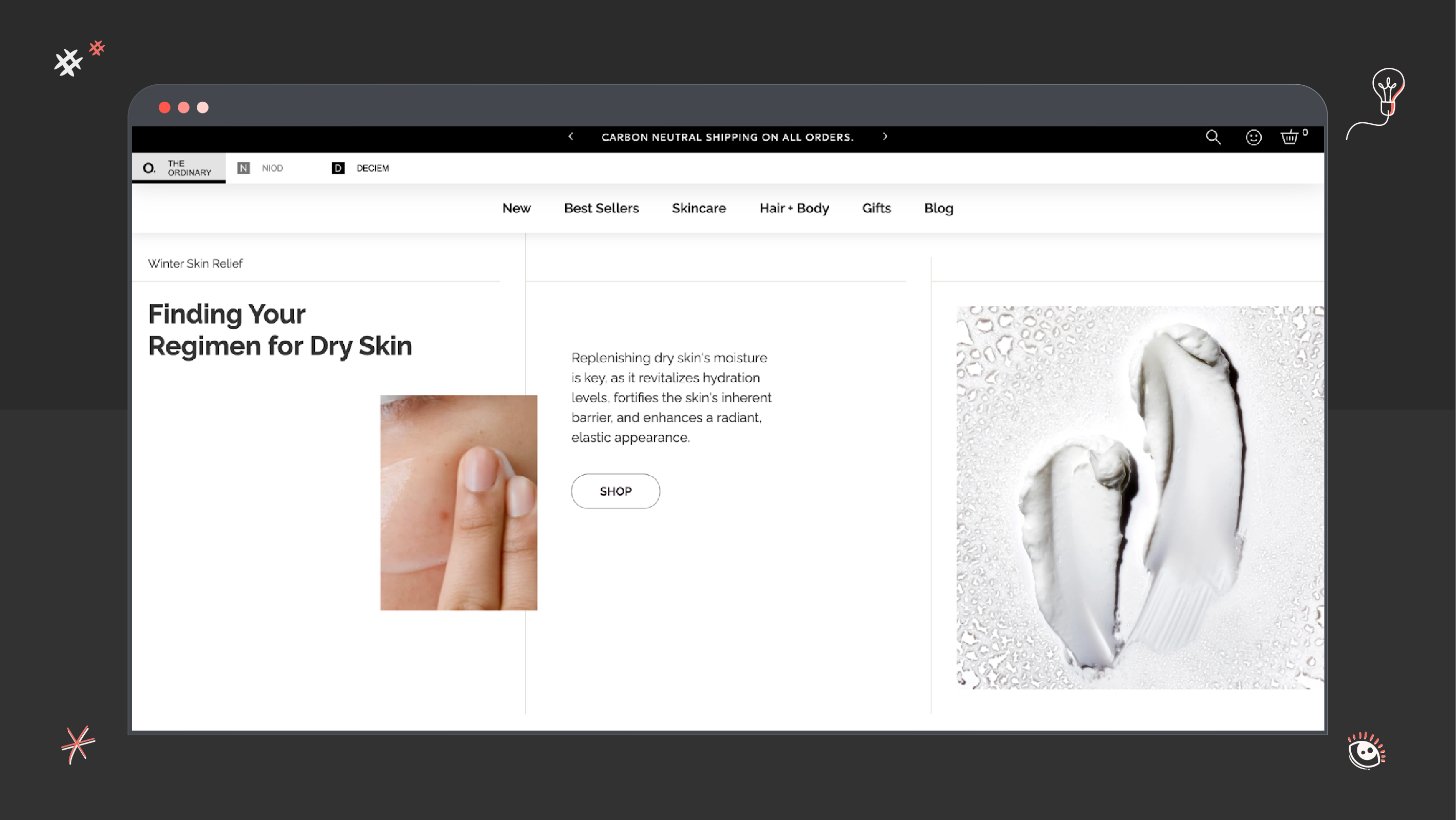 neutral colors in e-commerce web design