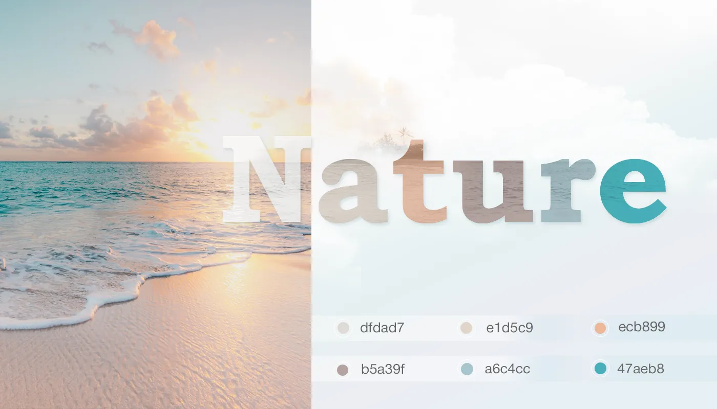 inspire from nature in ui colors