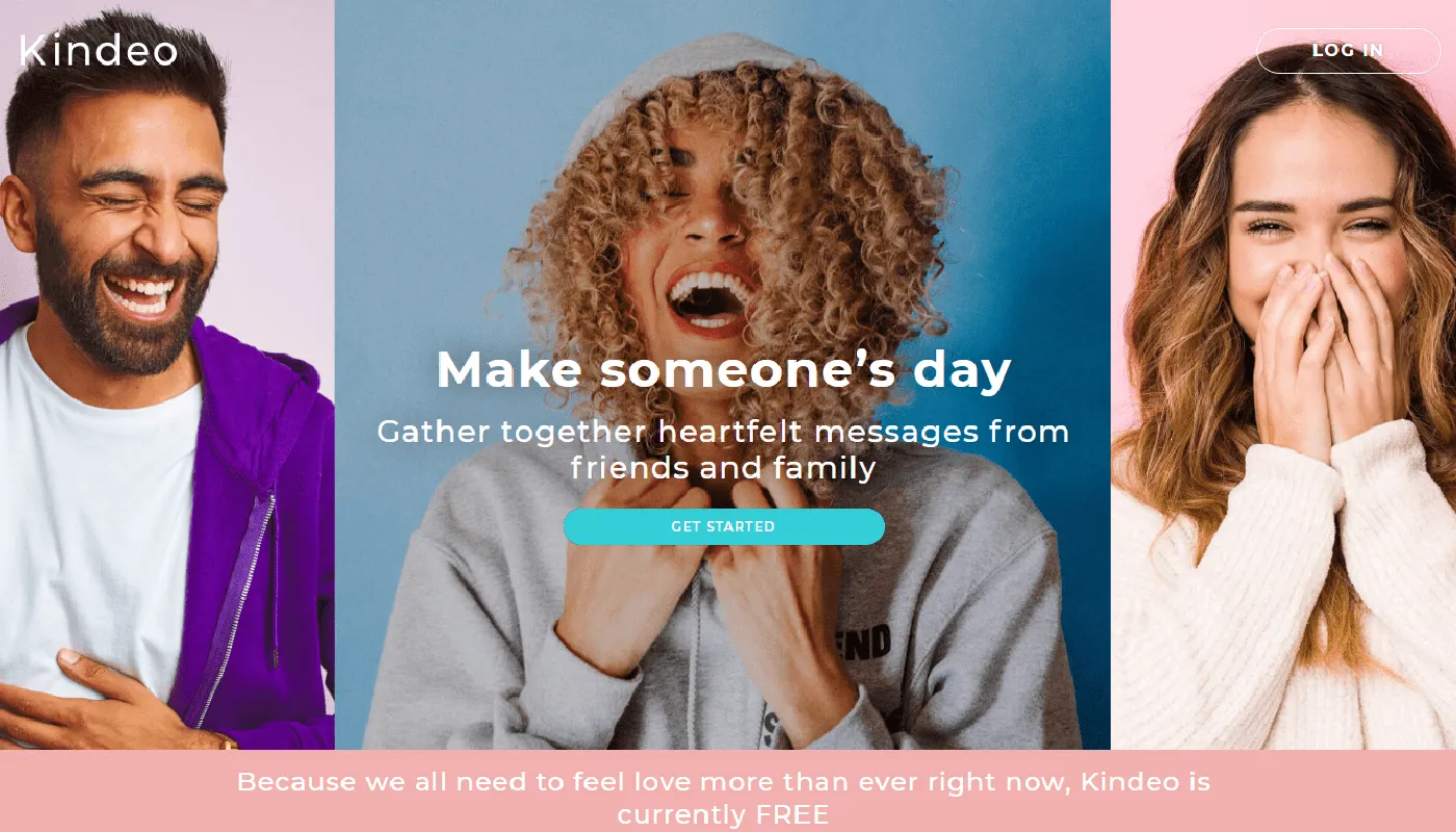hero image web design examples that pushes emotions