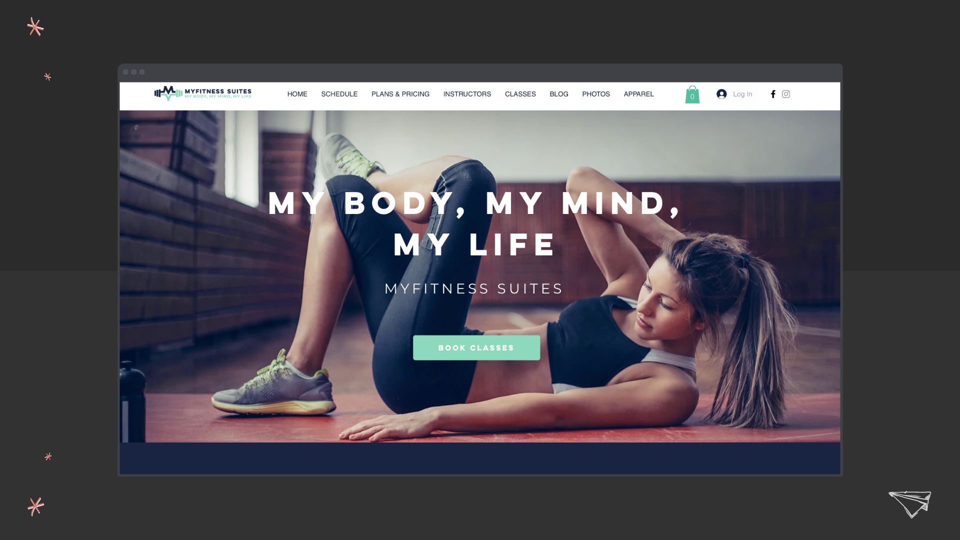 My Fitness Suites fitness web design