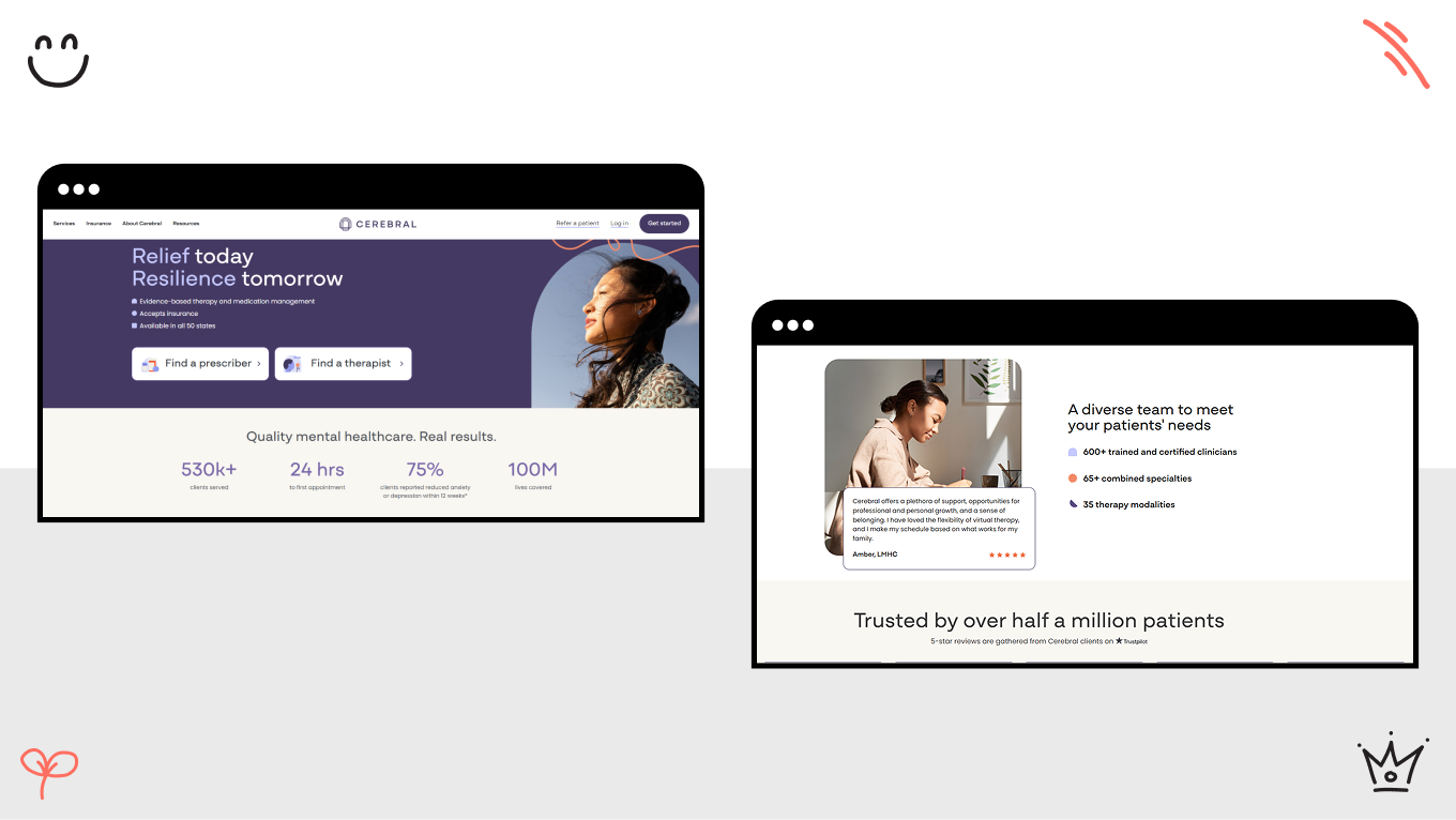 cerebral telemedicine design example