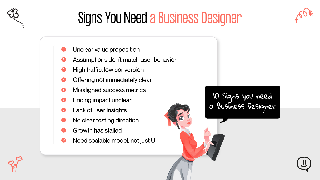 signs you need a business designer