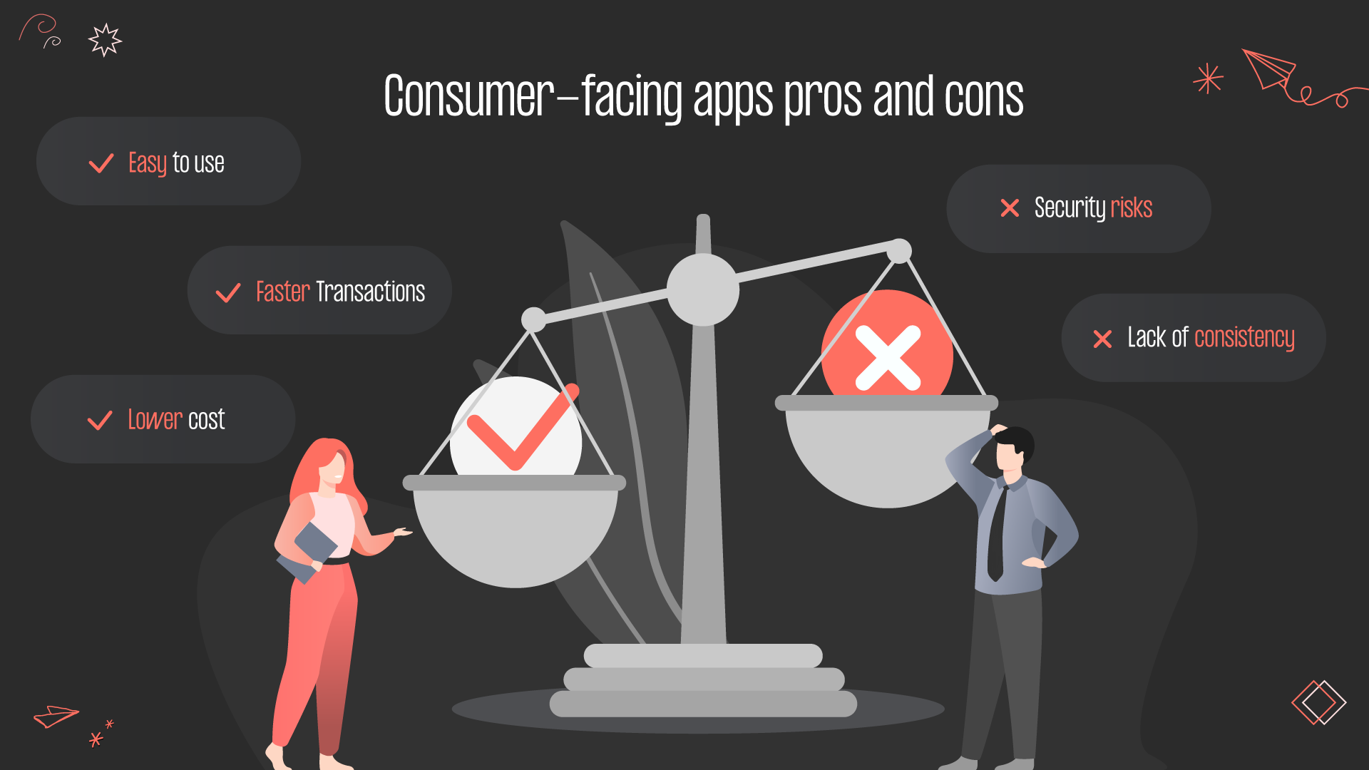 Consumer-facing apps pros and cons