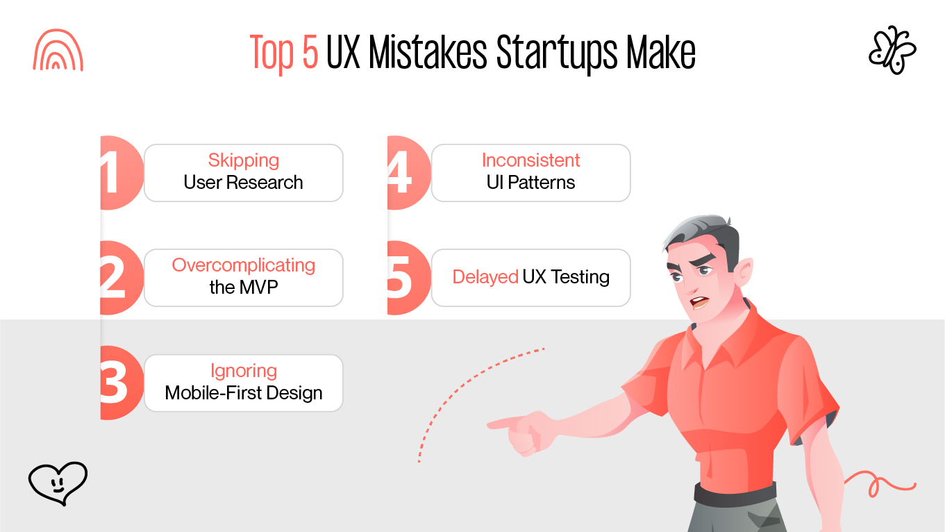 ux mistakes startups make